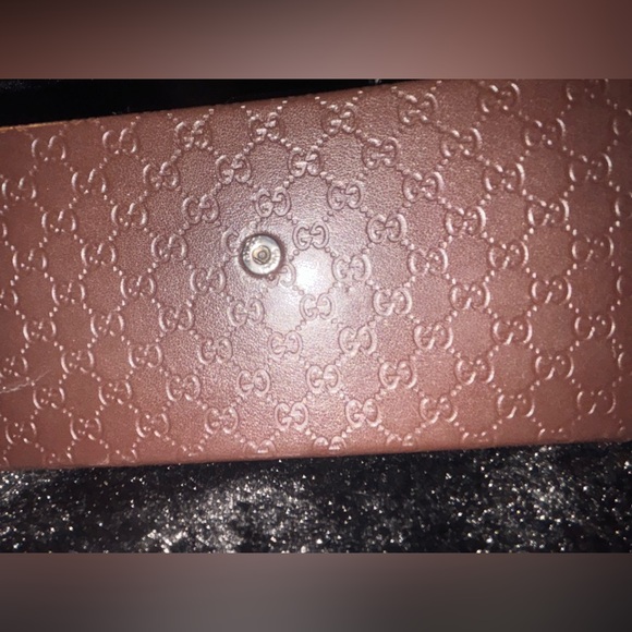 GUCCI Collapsible Triangular Leather Eyeglass Case - Picture 7 of 12